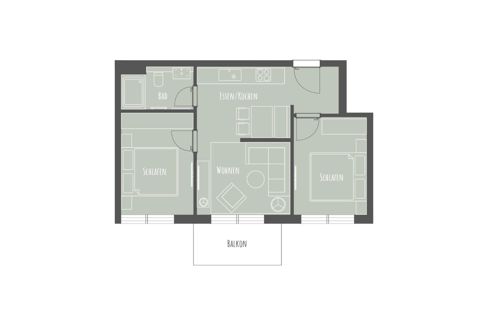 Apartmenthaus B3 ノルダーナイ 部屋 写真